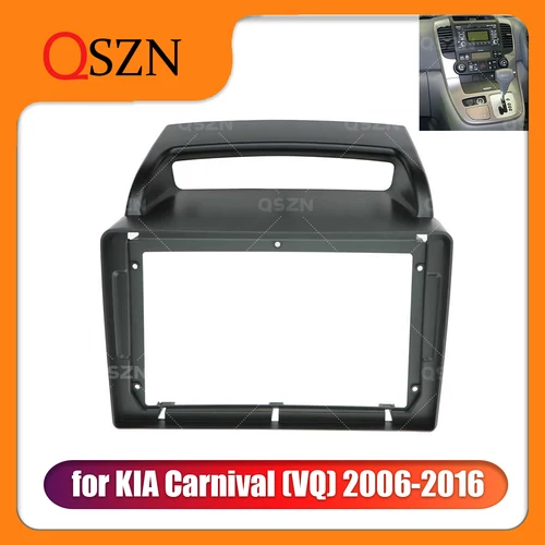 Imagen 2 del producto QSZN Marco de Radio de coche de 9 pulgadas Fascia para KIA Carnival VQ QV 2006-2014 instalación de montaje Kit de montaje de tablero 2 Din