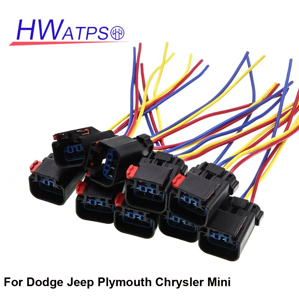 Mini Multipurpose 3 Fio Pigtail, Substitui Plug, Dodge Neon Ram Stratus Avenger Plissan Voyager Jeep Liberdade 5269703 4882851