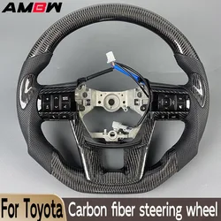 For Toyota Hilux Sr5 Fortuner Vigo Revo 2015 2016 2018 2019 2020 2021 2022 Carbon fiber steering wheel customization