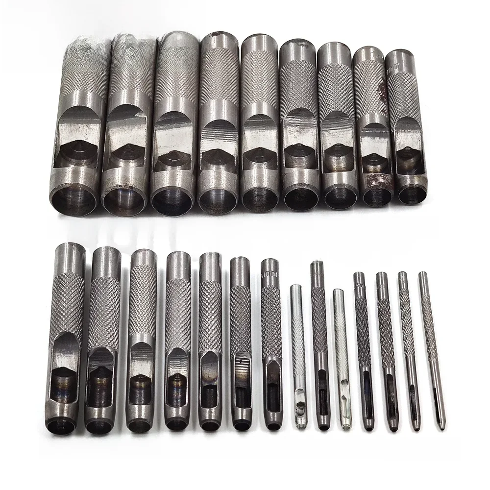 1,0mm-25mm Alle Größen Pick Leder Werkzeuge Leder Punch Hohl Puncher Leathercraft Locher Handwerk DIY Für Kleidung gürtel Leinwand