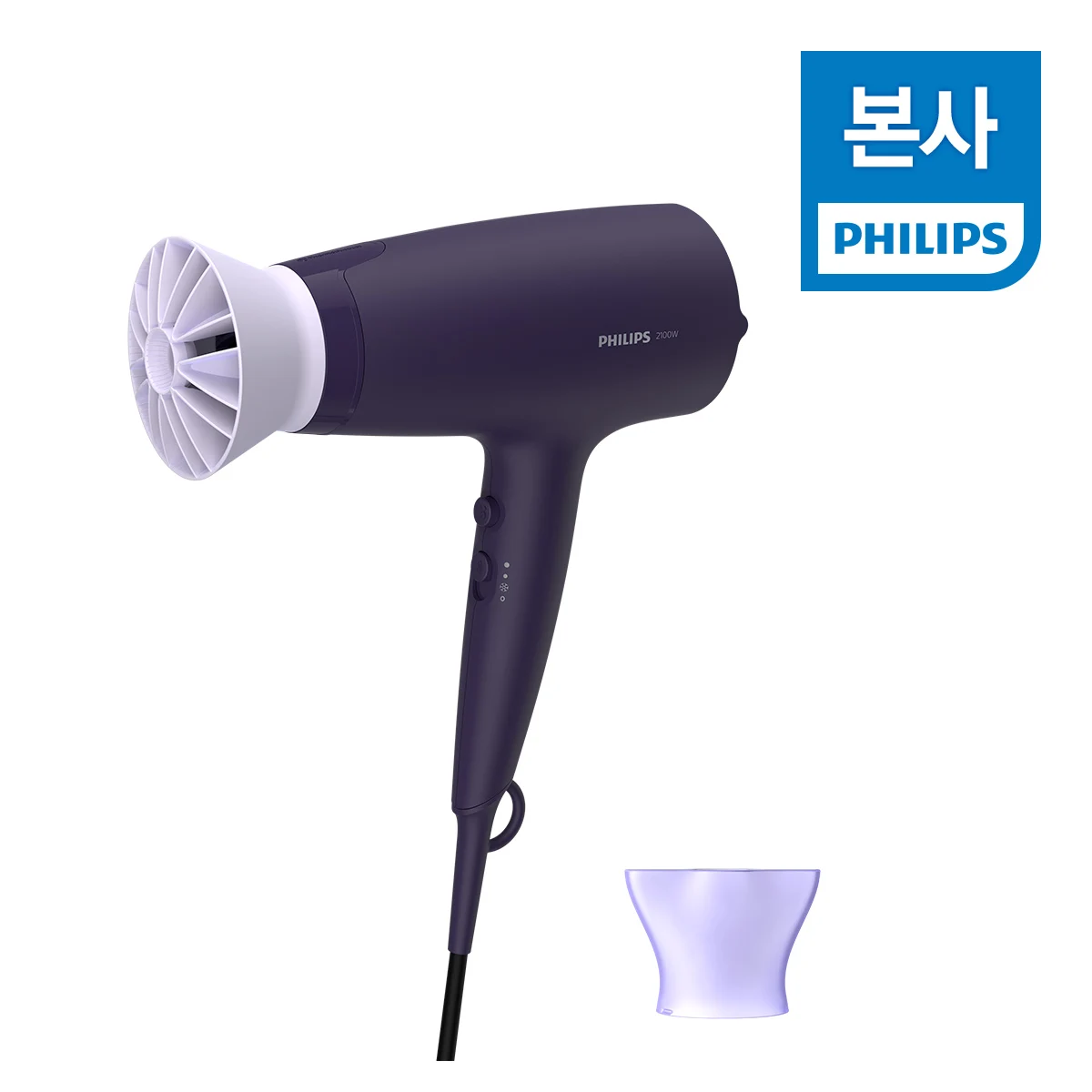 Philips Series 3000 Dual AirCare Hair Dryer BHD340/19, Purple