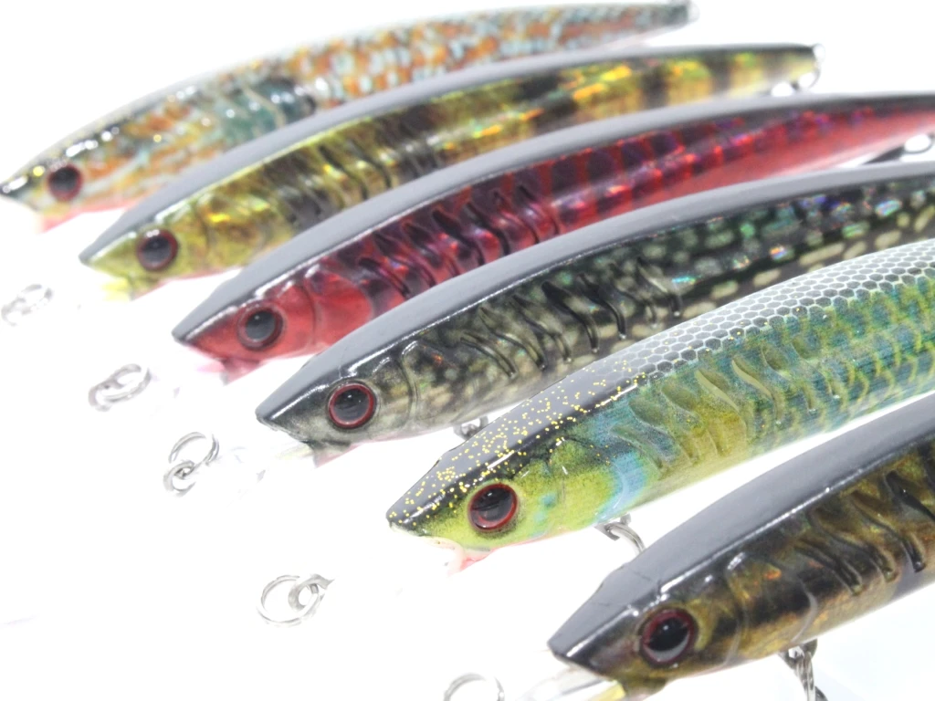 

wLure 6 Lures in One Box 14g 14cm Open Gill Design Deep Diving Jerkbait Lifelike Painting Minnow Fishing Lure HM650KB