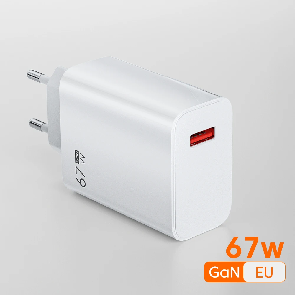 67W Fast Charge Charger Fast Charger Type C For Oneplus Xiaomi iPhone Huawei Universal Phones EU/US/UK Plug Travel Power Socket