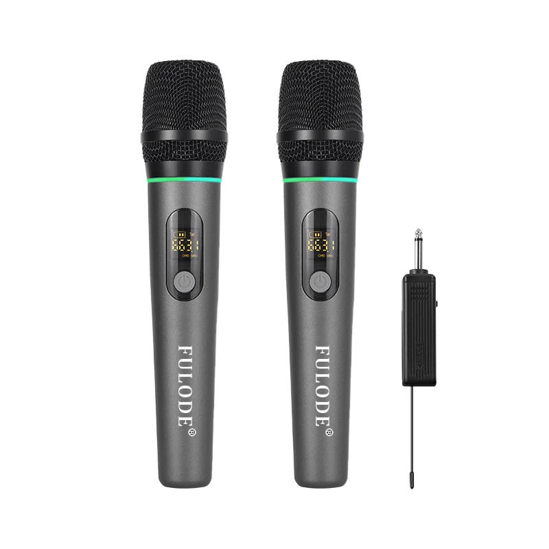FULUODE microphone for videoke wireless microphone Professional Wireless Microphone UHF Handheld Rechargeable Dynamic