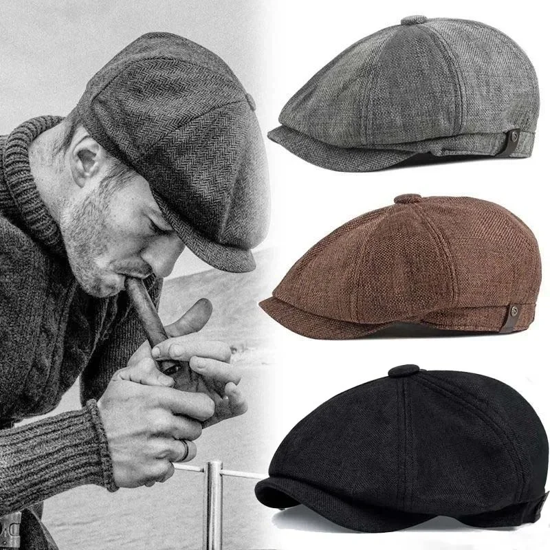 Hommes décontracté Peaky Blinders chapeau printemps automne rétro béret chapeaux sauvages chapeaux décontractés unisexe sauvage casquette octogonale fille gavroche anglais chapeau