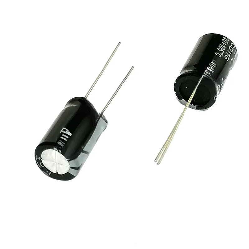 400 v22uf 10x17mm aluminiowy kondensator elektrolityczny 22uf 400v 22uf 400v 400 v22mf 22 mf400wv 400vdc 22MFD 33uf — zdjęcie 2