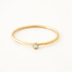 14K Gold Filled Tiny Opal Ring Knuckle Ring Minimalism Gold Jewelry Anillos Mujer Bague Femme Boho Aneis Ring For Women