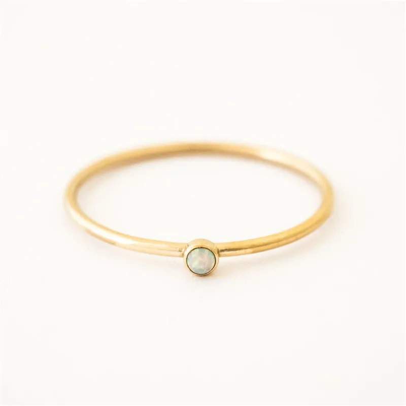 14K złoty wypełniony Tiny pierścień opalowy Knuckle pierścień minimalizm złota biżuteria Anillos Mujer Bague Femme Boho Aneis pierścień dla kobiet