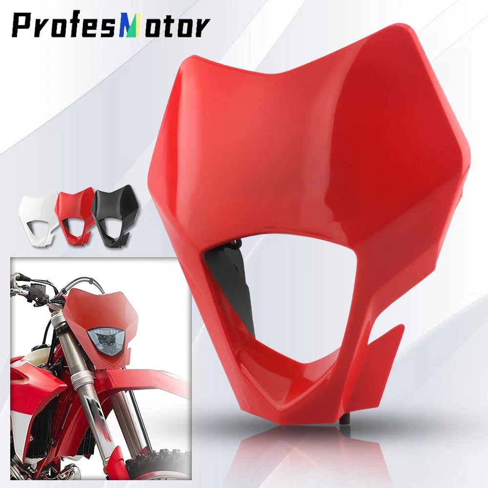 For Gas Gas EC 300 Enduro Motorcycle Mask Headlight Plate 250 250F 350F EX 450F MC 2021-2023 Headlamp Motocross Pit Bike Tuning
