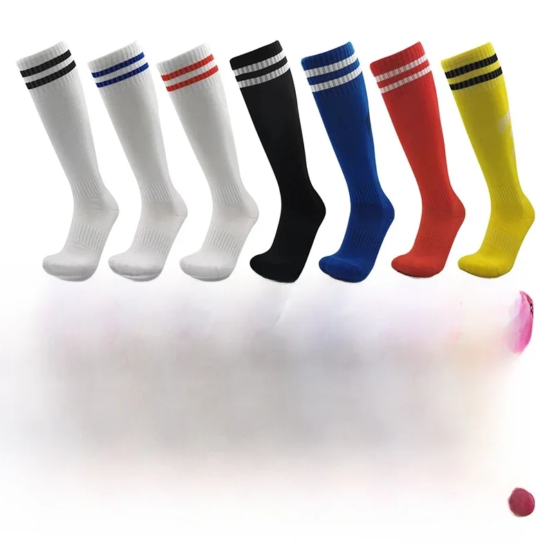 Chaussettes de football résistantes à l'usure pour adultes et enfants, bas de football, bas de baseball pour hommes et femmes, entraînement, course à pied, futsal, longue chaussette de sport, 1 à 5