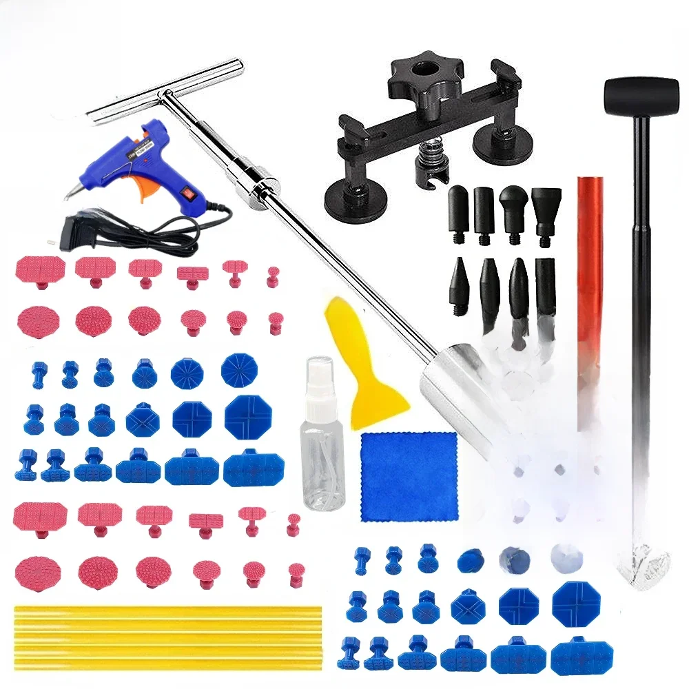 Auto Paintless Dent Repair Tools EU Plug Glue Gun Zestaw do naprawy wgnieceń samochodowych Zestaw do usuwania wgnieceń Ściągacz do wgnieceń do samochodów Pojazd — zdjęcie 2