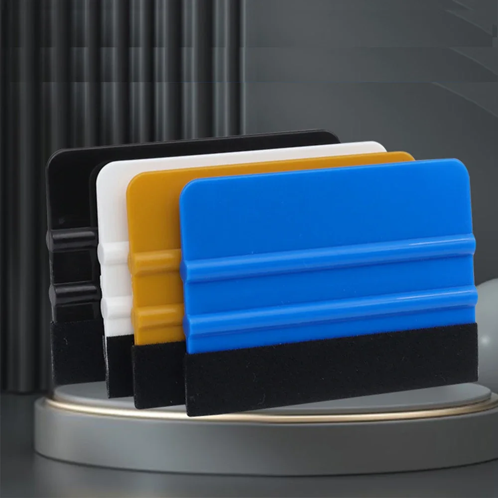 2Piece Car Film Tools PP Soft Plastic Squeegee Window Tint Film Sticker Scraper Applicator Glass Cleaning Water Wiper Spatula