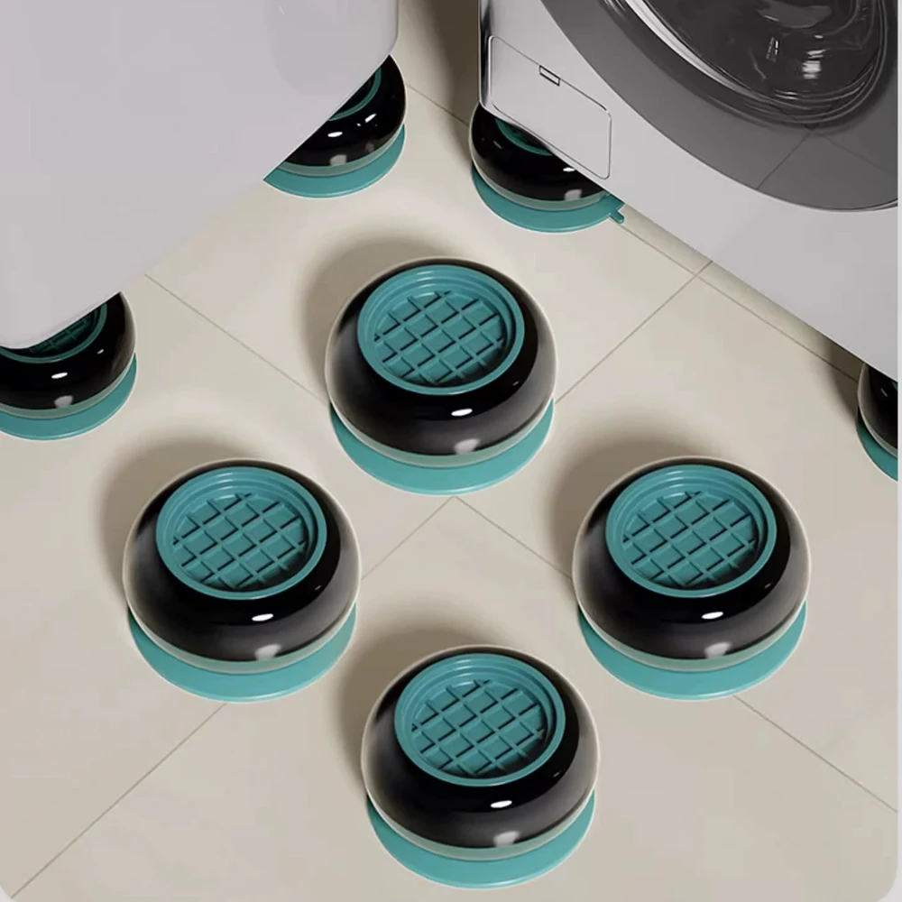 4/8Pc Washing Machine Anti Vibration Pads Furniture Rubber Feet Mat Slipstop Silent Universal Refrigerator Support Dampers Stand