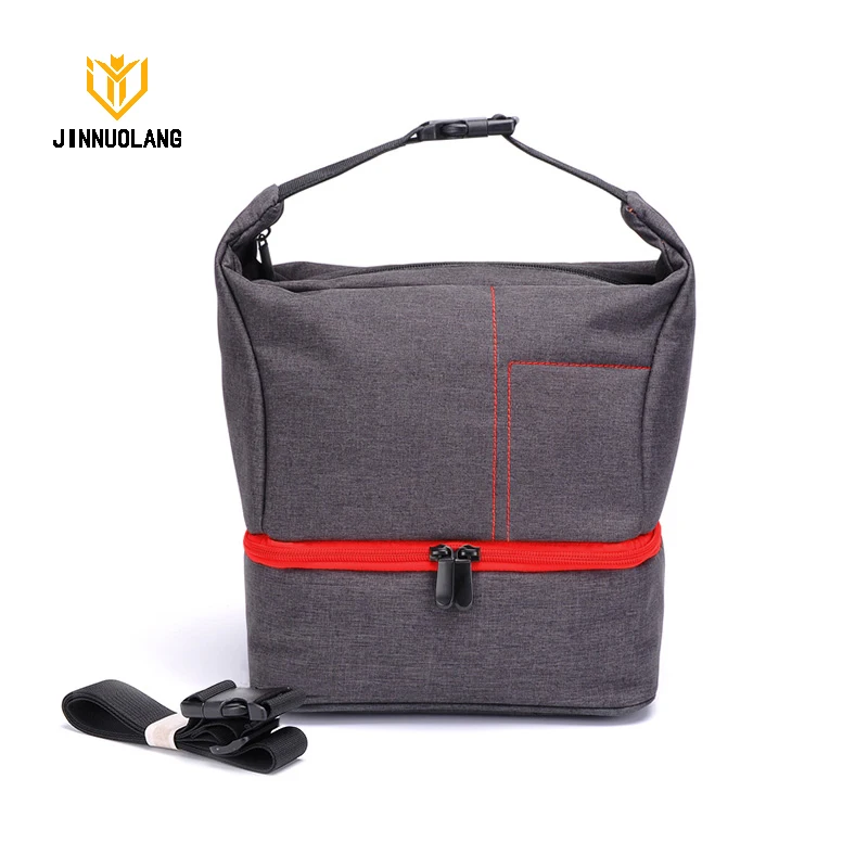 JINNUOLANG DSLR borsa per fotocamera per Nikon Sony Canon attrezzatura fotografica borsa a tracolla resistente all\'acqua antiurto per viaggi