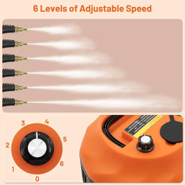 3800W High Pressure Steam Cleaner, Portable Household & Car Steam Cleaning Machine with Handheld Spray Gun, High Temperature Multipurpose Cleaner for Kitchen, Bathroom, Upholstery, Tile, Grout & Auto Detailing 8