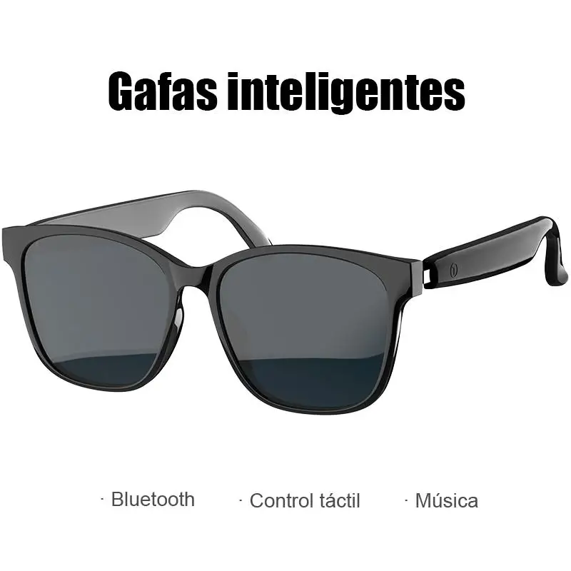 Gafas de Sol Inteligentes Bluetooth 5.4 con Música y Llamadas, Control Táctil, …