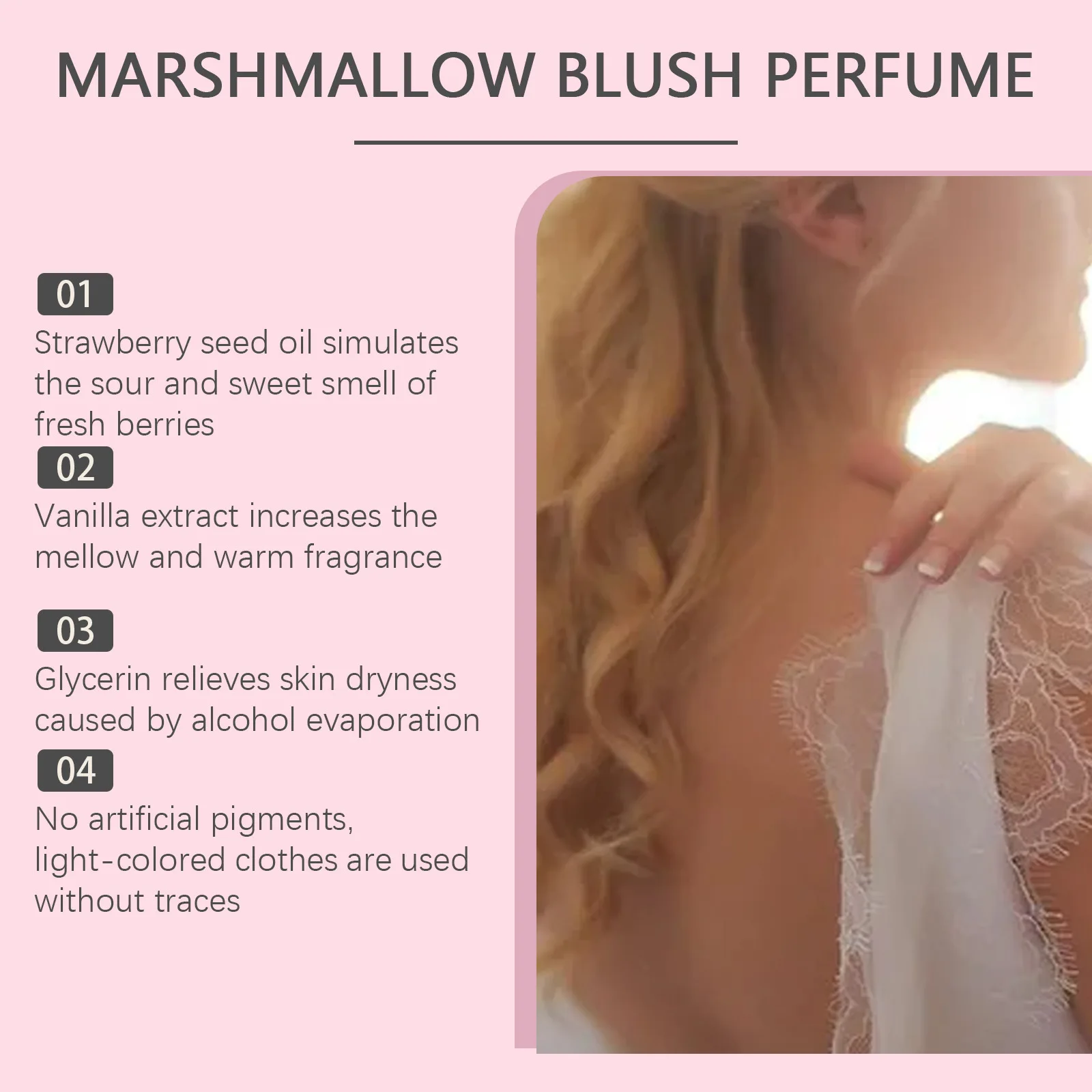 Women Strawberry Perfume Long Lasting Scent Sexy Pheromone Plant Extracts Floral Daily Dating Attract Men Fragrance Body Perfume