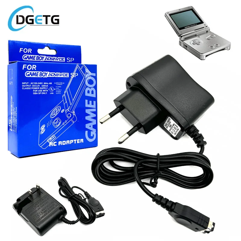 Adaptador de CA para Nintendo DS y GameBoy Advance SP Systems, cargador de energía, Cable de carga de energía de viaje de pared, 5,2 V, 450mA para GBA SP