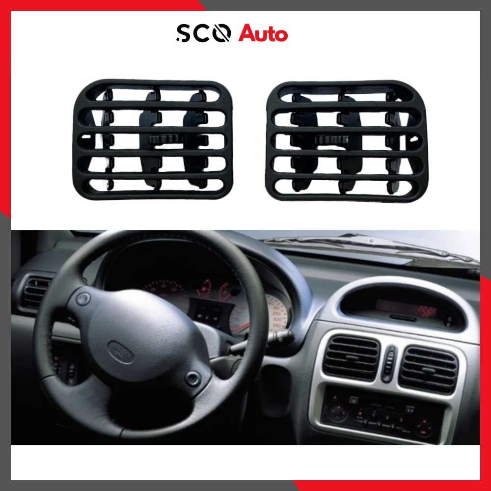 for Clio 2 for Thalia 1 Air Vent Intake Grille Center Console Air Vent Left Right Set Black 7702258375 7702258279  7701057729