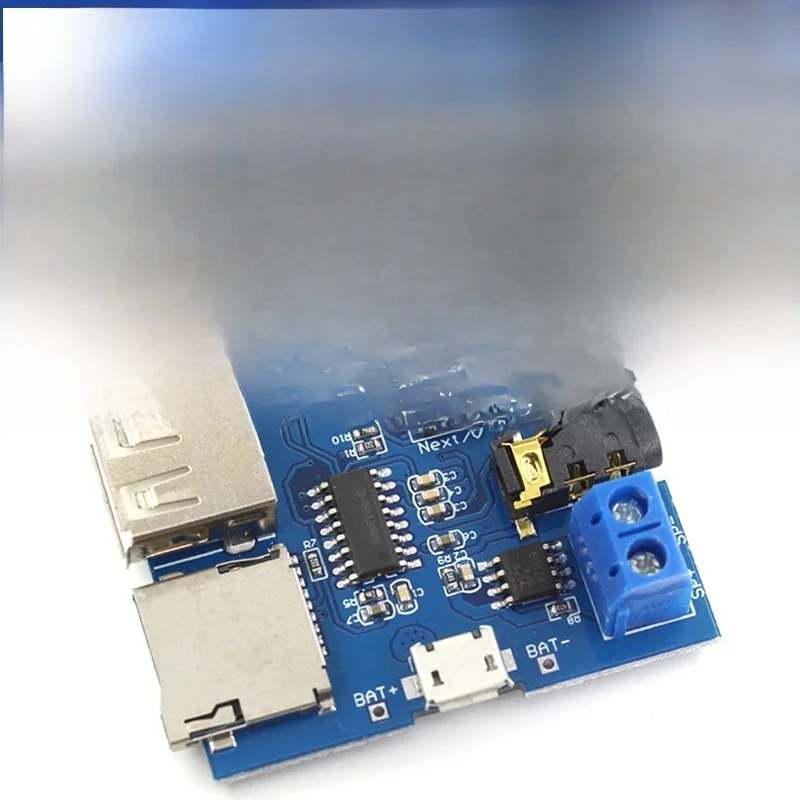 Moduł odtwarzania dźwięku moduł odtwarzacza MP3 Arduino UART I/O wyzwalacz klasy D płyta wzmacniacza 5W 8M pamięć masowa DY-SV8F karta SD/TF — zdjęcie produktu 7