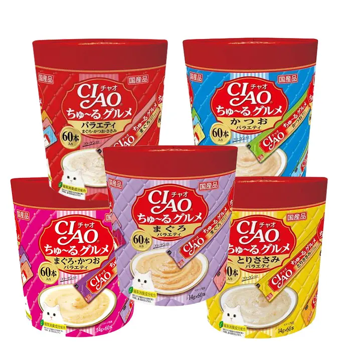 INABA CIAO Churu CIAOChuru 14G x 60P variety cat snack