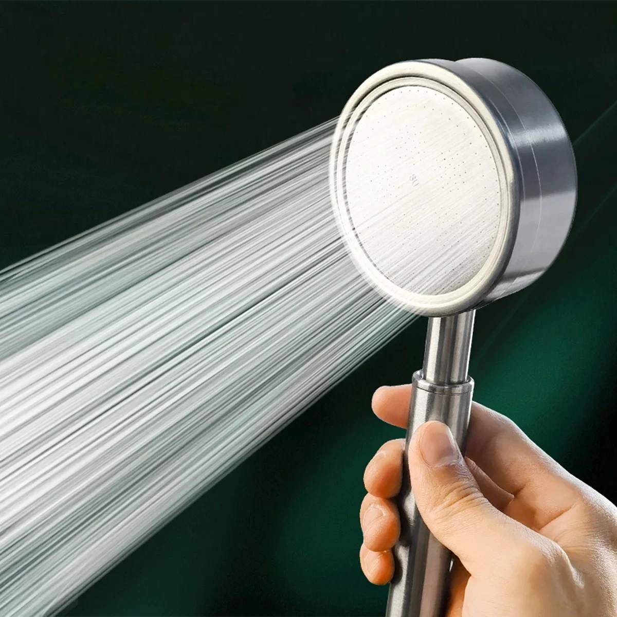 Pommeau de douche à main en acier inoxydable SUS 304, salle de bains, buse de pulvérisation à économie d'eau haute pression, pomme de douche à pluie suralimentée