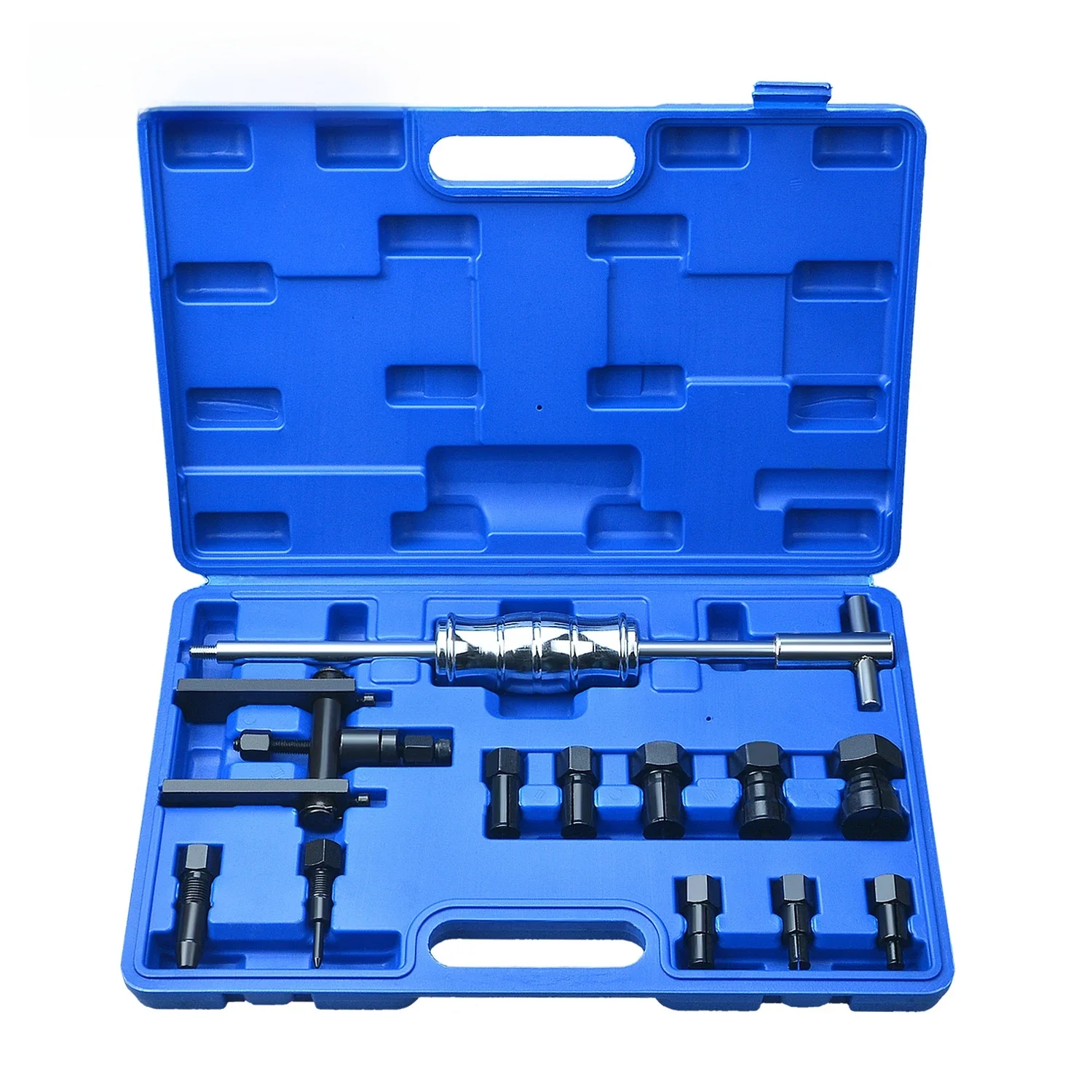 Extracteur de roulement intérieur aveugle de moto, Kit d'outils d'extraction de roulement interne, marteau coulissant, insertion pilote, ensemble d'outils de retrait de roulement interne 12 pièces