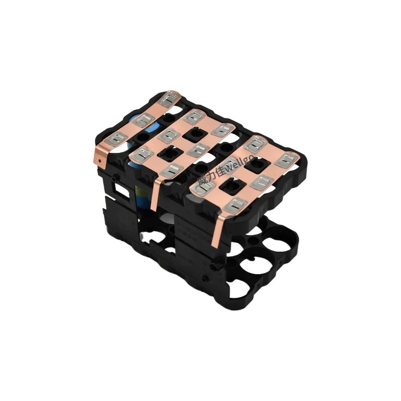 10SET Customized Size Flexible Busbar Inter-module Connection 0.2MM Thick 5S3P 23.2MM Copper Nickel Sheet For 21700 Power Tool