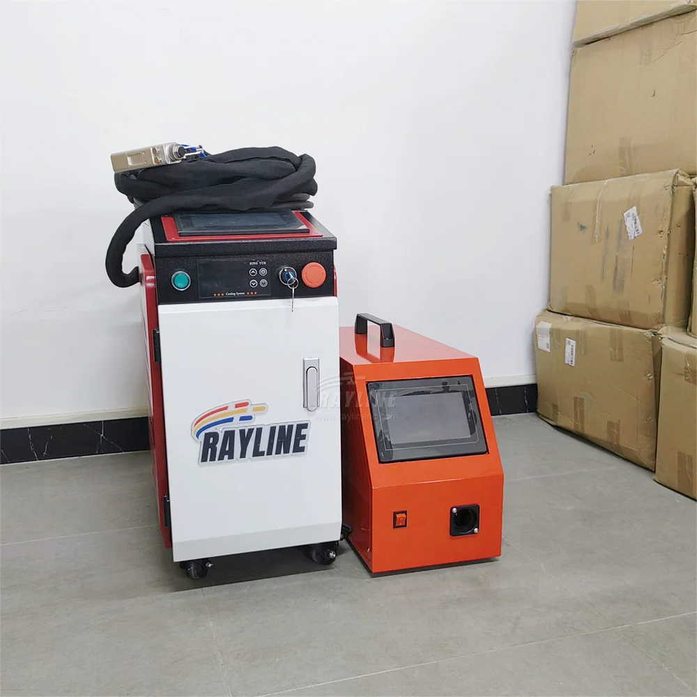 1500 واط 2000 واط 3000 واط يده المعادن الليزر لحام 3 في 1 الجلفانومتر بطارية ليثيوم الألياف آلة لحام وقطع الليزر