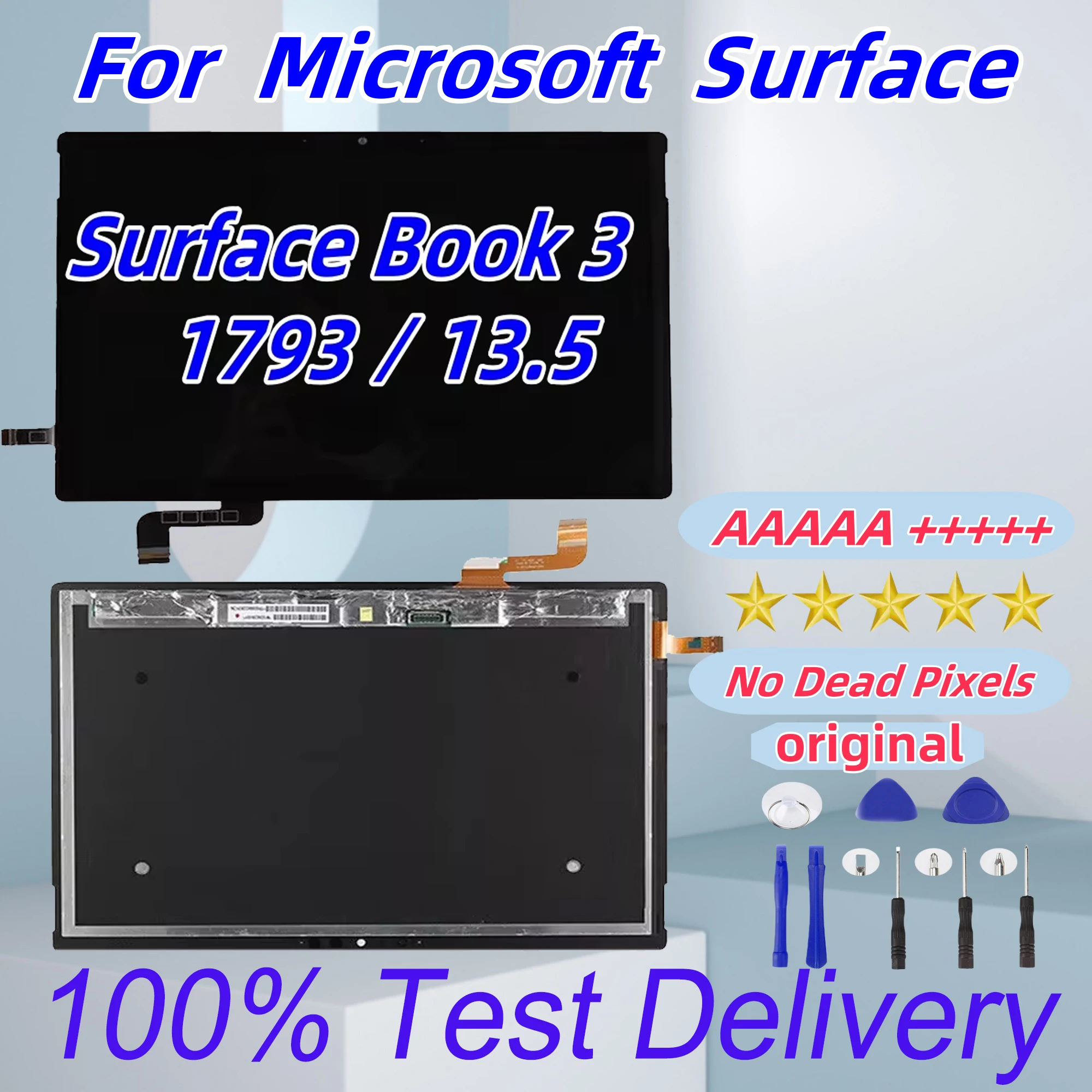 AAA+ Original For Microsoft Surface Book 3 1793 LCD Display Touch Screen Digitizer Assembly 13.5”For Surface Book3 book4 LCD