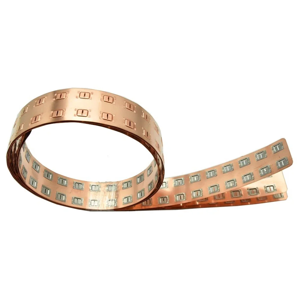 3PCS Factory Price Best Selling Insulated 0.3mm Thick Pure Nickel Copper Strips 18650 2P Square No Spacer 18.4mm Copper Busbars