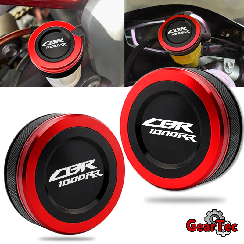 For HONDA CBR1000RR CBR1000 RR CBR 1000 RR 2004-2019 Motorcycle Accessories Front Rear Brake Fluid Reservoir Covers Caps & Sock