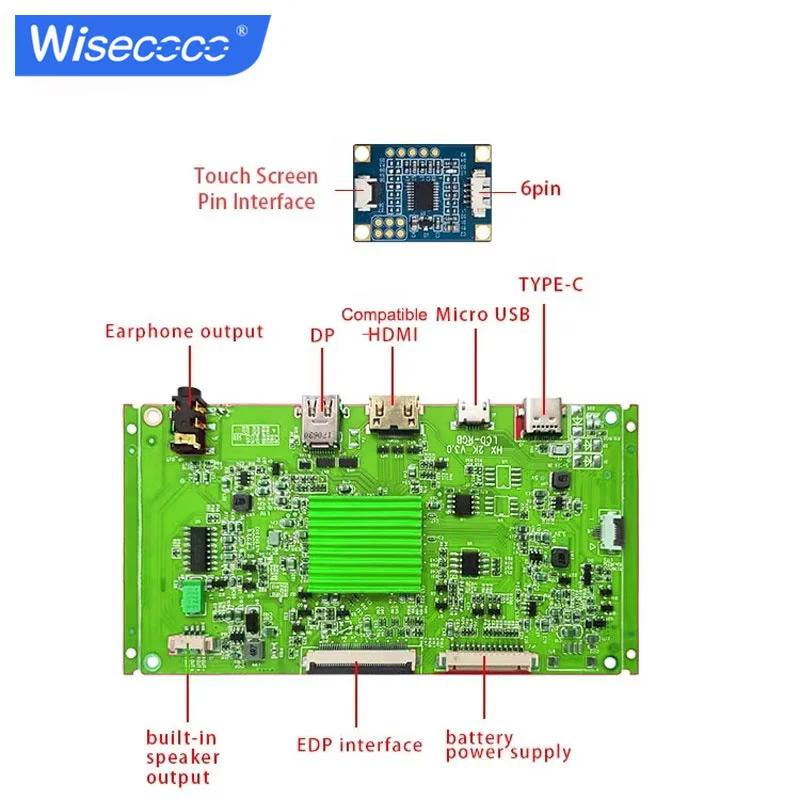 9.7 Inch 2K For I pad3/4 LCD Module 2048*1536 LP097QX1 SPA1 SPC1 IPS Retina Monitor Screen +Touch Panel Driver Board RPI Display