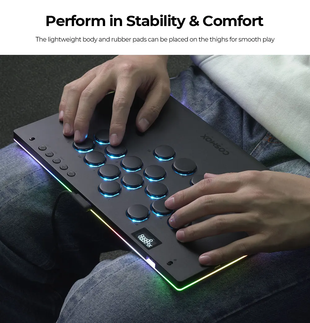 Haute42 M-Ultra Gen 2 Aluminium-Legierung Hebellos-Arcade-Stick Hitbox-Controller für PC/PS4/PS5 Arcade-Hebellos-Controller – Detail 40