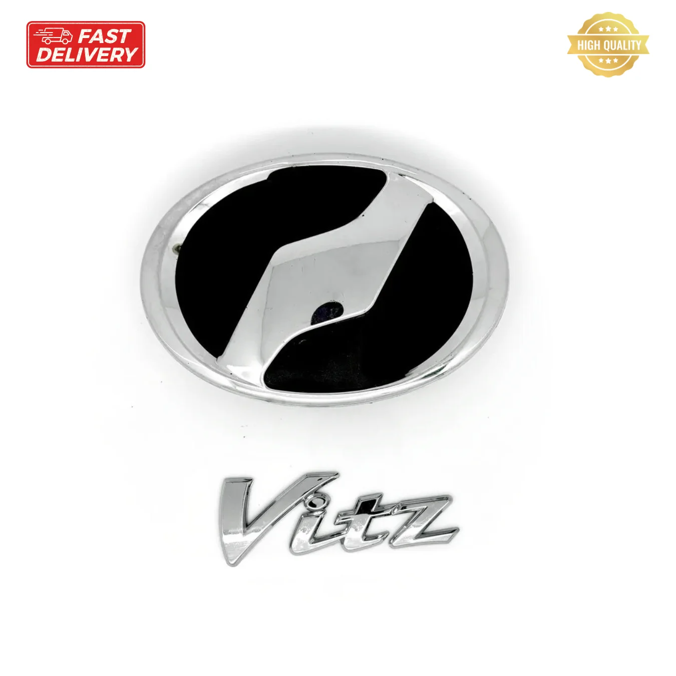 

Toyota Vitz 2005 Emblem Set of 2 Piece