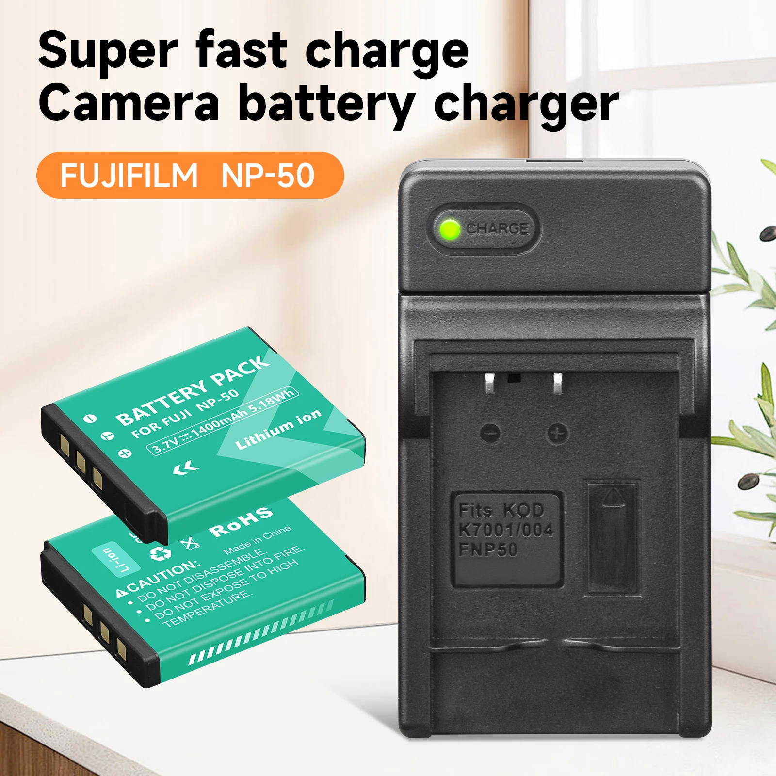 NP-50 NP50 بطارية + شاحن LED مع منفذ نوع C ل فوجي فيلم فوجي X10 X20 XF1 FinePix XP100 F200EXR F70EXR F75EXR F605EXR كوداك KLIC-7004 D-Li68