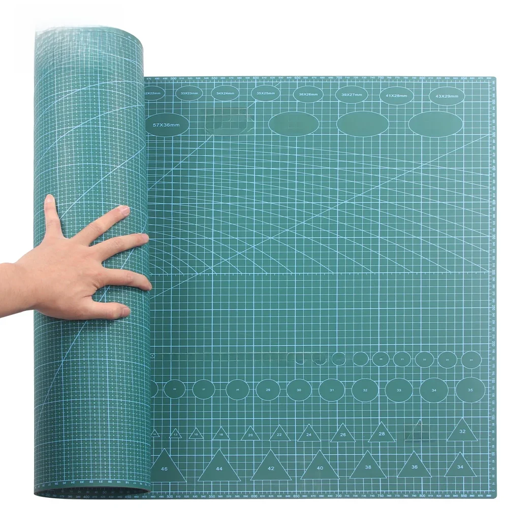 QJHA1 dwustronna samonagrzewająca się mata do cięcia z PVC do deski DIY LeatherCraft, duża mata ochronna na biurko 90x60cm Gif na dzień ojca — zdjęcie 2