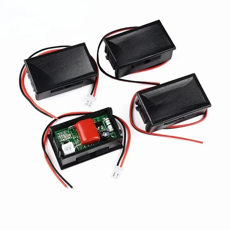 5 szt. Woltomierz cyfrowy miernik napięcia AC 70-500V LED wolt narzędzie 2 przewody czerwony zielony niebieski wyświetlacz 110V 220V 0, 56 Cal — zdjęcie 2