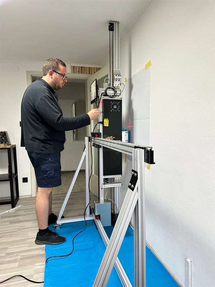 Hochwertige vertikale UV-Wandmalmaschine AI 4K-Wanddrucker direkt an Wand-/Bodenmalerei