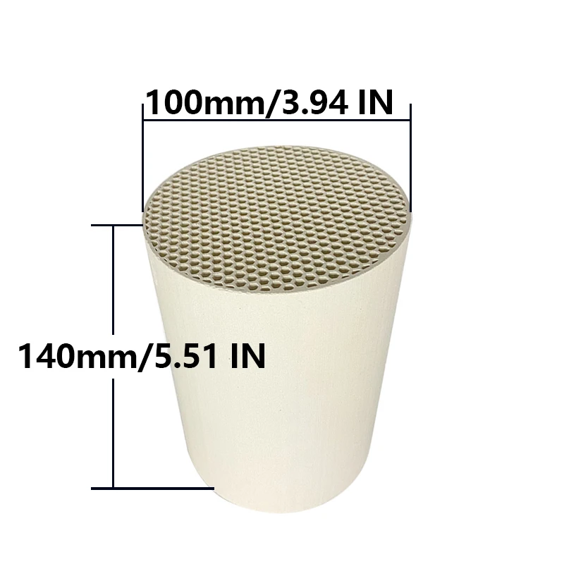 1PCS 100*140mm Keramische Warmtewisselaar Kern Honingraat Keramische Warmteopslag Kern Hoogwaardige Warmtewisselaars