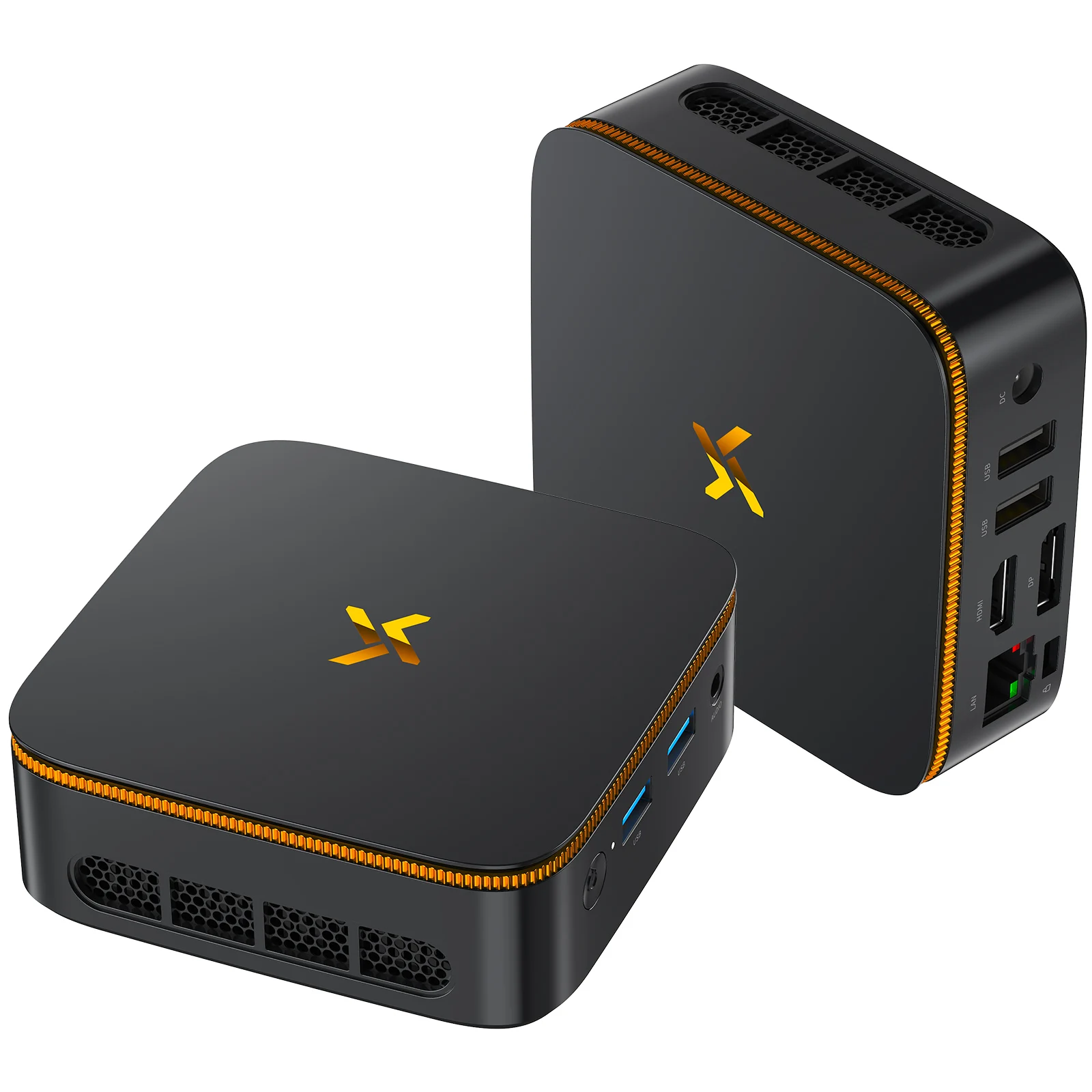 Huidun H50 Mini PC AMD Ryzen 5 3300U 16GB RAM 512GB SSD, Mini Komputer z WiFi 6/BT 5.2/4K i obsługą trzech monitorów