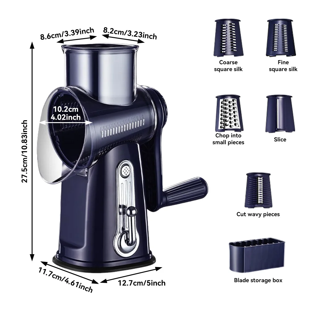مبشرة الجبن الدوارة، قطاعة المندولين الدائرية، قطاعة التقطيع المحمولة باليد، مطحنة الجوز اليدوية للمطبخ