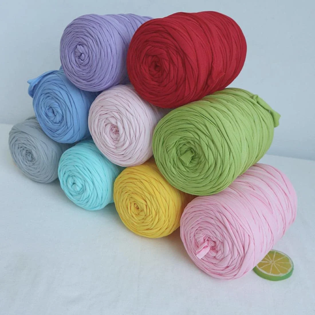 

DIY Knitting Chunky Yarn Cloth Crochet Threads Handmade Basket Rug Handbag Purse Blanket Fabric Cloth T-Shirt Yarn Carpet Yarn