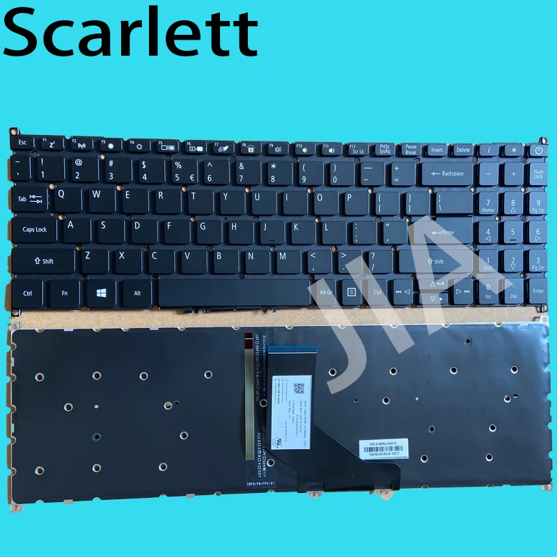 Keyboard for Acer Aspire 3 A515-52 A515-53 A315-54 A315-54G A315-55 A315-55G A515-54 N18Q13 N19C1 N19H1