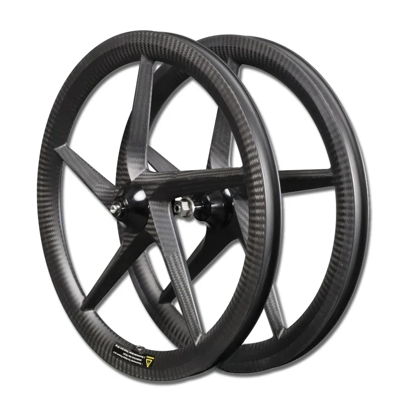 20-calowy 451 zestaw kołowy z 5 szprychami V hamulec/hamulec tarczowy 20 "pięcioramienny 8/9/10/11 Speed Carbon 5 szprychy koła 20 cali — zdjęcie 2