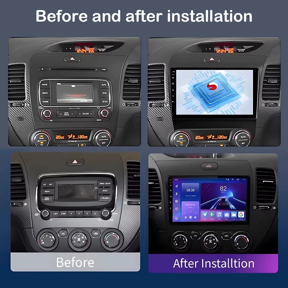 Car Radio Stereo For Kia K3 Cerato 3 Forte 2013 2014 2015 2016 2017-2017 Android 16  Multimidia Player GPS Carplay Android Auto