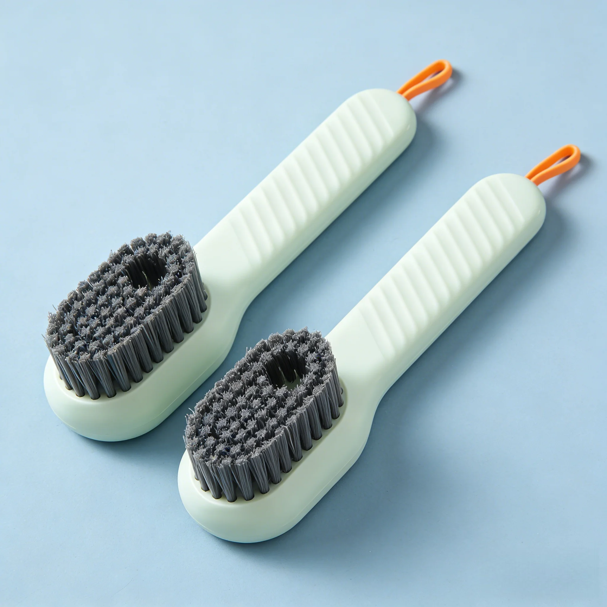 

2-Piece Green Soft-Bristle Shoe Brush Set – Gentle Cleaning for Leather, Suede, and Delicate Footwear