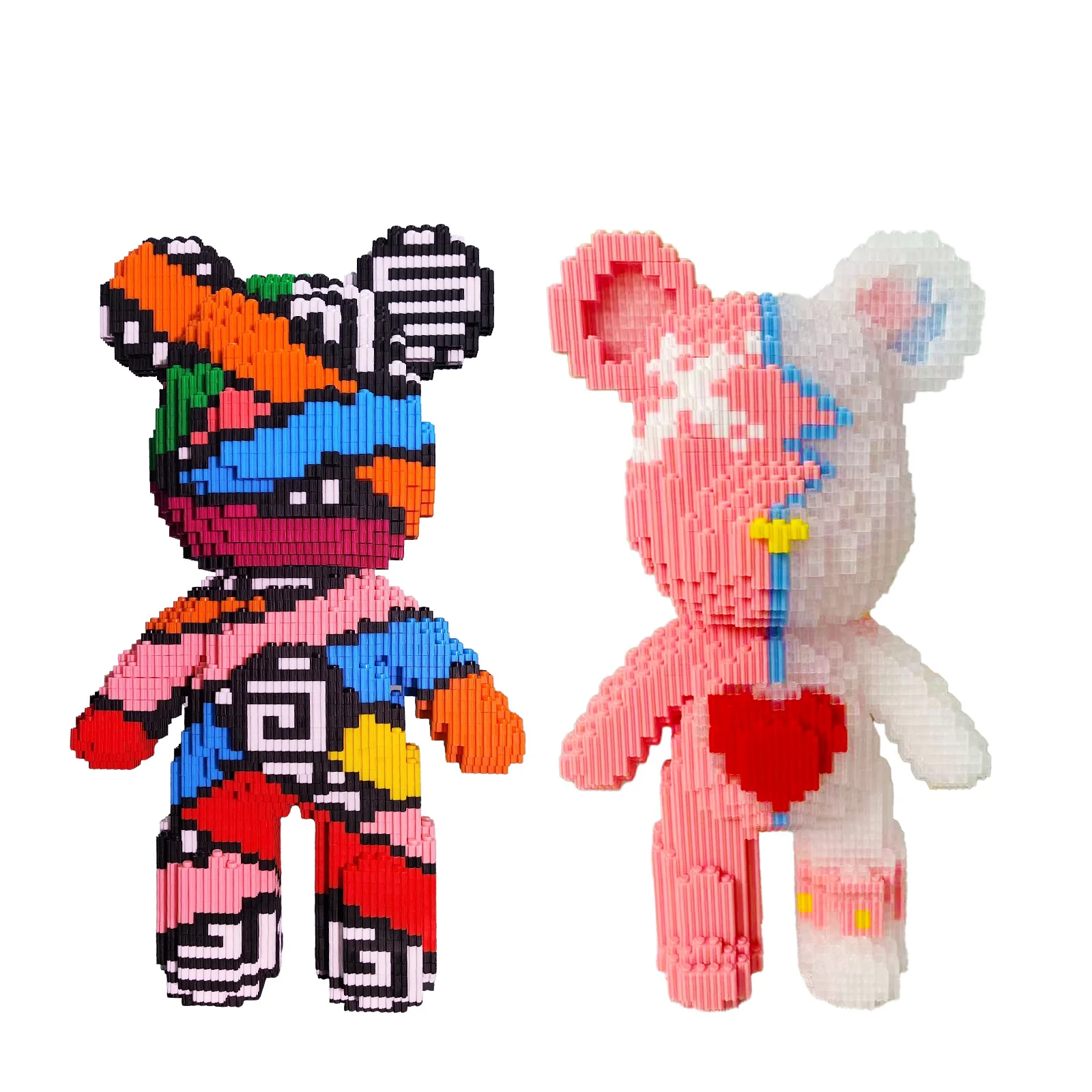 

Механические строительные блоки «Пышный медведь» — пластиковый набор «сделай сам», 6600 + шт., с коробкой для хранения, креативное развлечение для всех возрастов