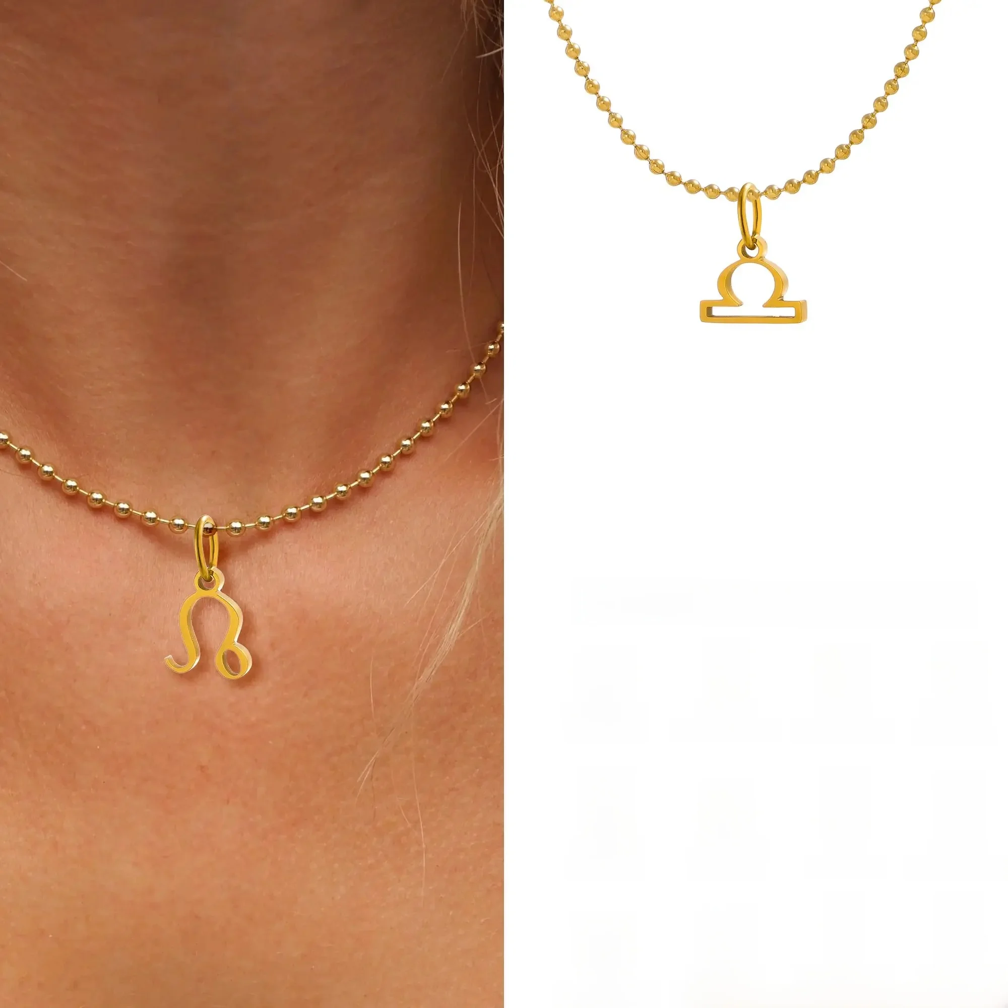 CARLIDANA – breloques étanches en acier inoxydable 316L, 12 signes du zodiaque, pour collier ou Bracelets, couleur or, livraison directe, vente en gros