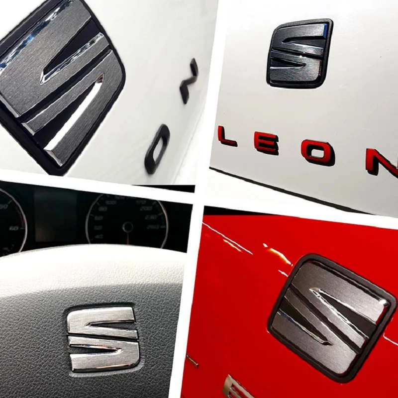 For Seat Leon IBIZA MK3 Emblem Logo Sticker Adhesive Tuning Exterior Accessoire Voiture Cute Car Decorations Accessories